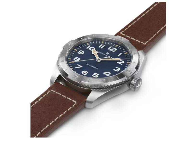 OROLOGIO UOMO AUTOMATICO ACCIAIO/PELLE KHAKI FIELD EXPEDITION HAMILTON H70315540